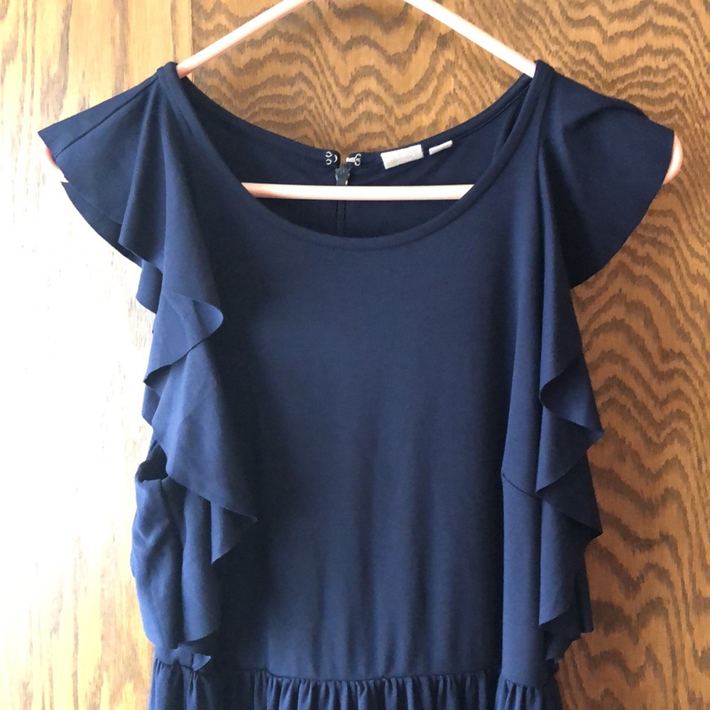 Blue GAP fit and flare dress